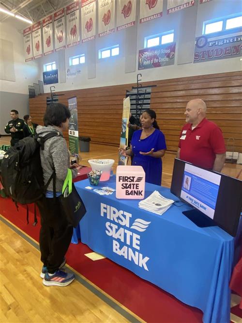 career fair booth